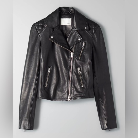 Wilfred Free Mackage Leather Biker Jacket - Picture 1 of 1